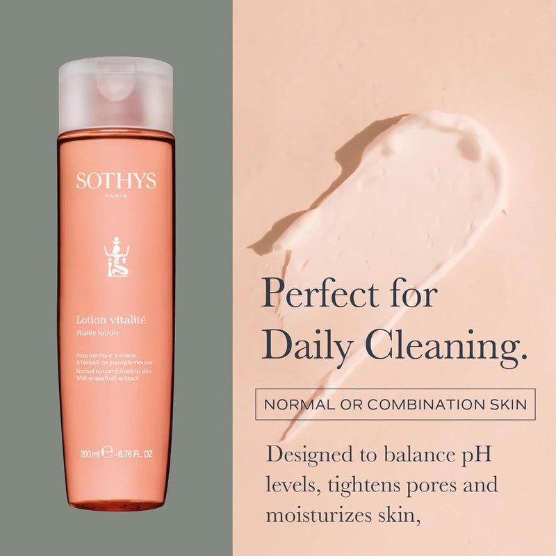SOTHYS Vitality Cleansing Milk & Toner Set, Grapefruit Extract Infinity Warehouse