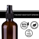 Hydior 4oz Amber Glass Spray Bottle for Essential Oil, Empty Fine Mist Spray Bottle, 6 Pack Hydior Store