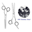 ESSOY Professional Thinning Shears Hair Cutting Teeth Scissors(6.5-Inches),Stainless Steel Haircut Scissor with Fine Adjustment Screw for Home Salon,Barber Hairdressing Scissor for Women Men Kids Essoy