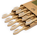 VIVAGO Biodegradable Bamboo Toothbrushes 10 Pack - BPA Free Soft Bristles Toothbrushes, Eco-Friendly, Organic, Compostable Natural Wooden Toothbrush VIVAGO