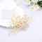 Aukmla Bride Wedding Hair Combs Crystal Hair Piece Flower Hair Accessories Decorative for Women and Girls Aukmla