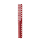 2 Pack 339 Burgundy Carbon Fine Cutting Barber Comb, Heat Resistant 14 Holes Salon Hairdressing Styling Comb (Burgundy) PERFECT BLOND