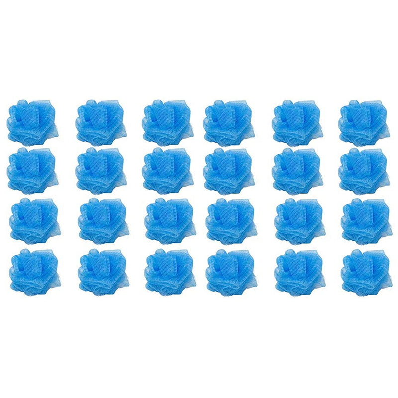 Loofah Lord 24 Blue Bath or Shower Sponge Loofahs Pouf Mesh Wholesale Bulk Lot LOOFAH LORD