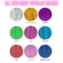 Hair Tinsel Strands, Rainbow Glitter Feather Extensions, Silk Tensil Fairy Hair Tensile Pack (Rainbow Tinsel Pack) Feather Lily