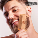 Beard Growth Kit, Derma Roller Kit, Natural Beard Growth Oil for Patchy Beard, Beard & Mustache Facial Hair Growth, Conditioner Balm, Handmade Comb, Storage Bag, Gifts for Men Him Dad Father Boyfriend ISNER MILE
