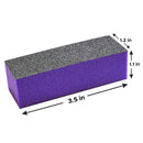 Karlash 10 Pcs Purple Black Nail Buffer Sanding Block Polisher Buffing File Nail Art Manicure Pedicure File (Purple) Karlash