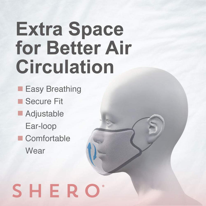Copper Ion Infused Mask by Shero - Black Shero Store