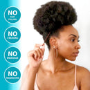 Bunzee Bands - NEW Ultimate Headband Hair Tie for Thick Heavy Natural Kinky & Curly Hair. Adjustable Sizing for the Perfect Ponytail, Hair Bun, High Puff and Updos - PATENT PENDING (Pack of 1, Black Striped) Bunzee Bands
