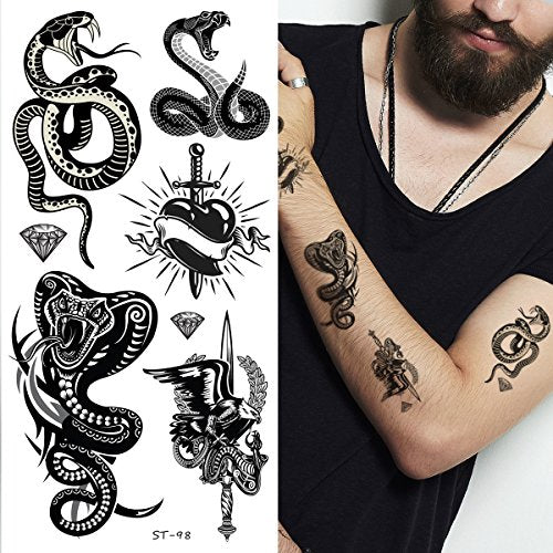 Supperb® Mix Tribal Temporary Tattoos Tribal Snake II (Set of 2) Supperb
