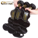 QTHAIR 12A Grade Brazilian Body Wave Human Hair 100% Unprocessed Brazilian Virgin Body Wave Human Hair Bundles QTHAIR
