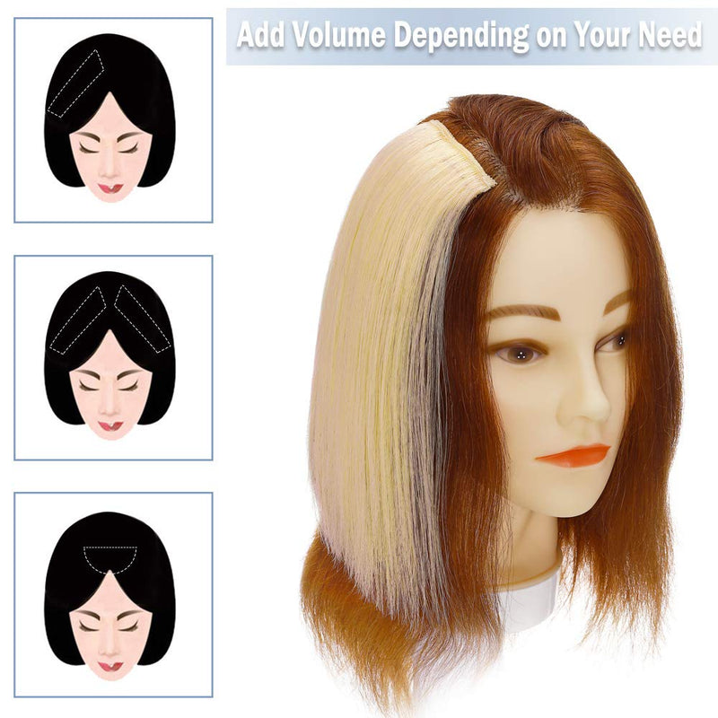 Human Hair Clip in Mini Hair Extensions for Men and Women 8 Inch