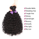 Water Wave Bundles With Closure Free Part Wet and Wavy Unprocessed Virgin Human Hair 100% Human Hair Extensions Water Wave Closure Laritaiya (20 22 24 26+18) Laritaiya Store