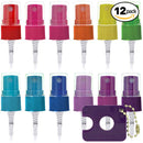 Essential Oil Spray Tops For 5, 10, 15 to 100 ml Bottles. Reduce, Reuse and Recycle Your Empty EO Containers and Bottles With Our Fine Mist Sprayer Replacement Pump (Rainbow) by Got Oil Supplies Discount Manufacturing & Distributing
