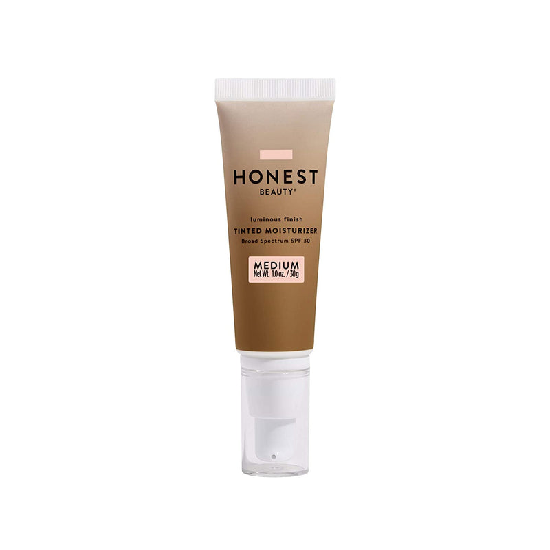 Honest Beauty Clean Corrective with Vitamin C Tinted Moisturizer Broad Spectrum SPF 30, Medium | VEGAN | 6-in-1 Multitasker | Chemical Sunscreen Free & Dermatologist Tested | 1oz, Packaging may vary Honest Beauty Store