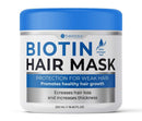 Bellisso Biotin Hair Conditioner Mask with Argan Oil for Dry Damaged Hair - Deep Treatment - Split End Moisturizer, Hydrating Conditioning Product BELLISSO