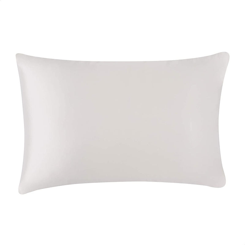 Amazon Basics Satin Pillowcases for Hair and Skin, Envelope Closure - Ivory, Standard, Pack of 2 Amazon Basics Store