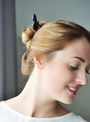 Marycrafts Black Buffalo Horn Hair Stick, Hair Accessories, Hair sticks for women Handmade 7.2" Marycrafts