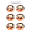 Facial Hair Remover Replacement Heads, for Flawless Finishing Rose Gold-Plated Blade Head, Cover Perfect Touch and Smooth Finishing, As Seen On TV 6 Pcs Rose Gold, Generation 1 Single Halo NCACA