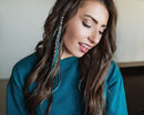 Feather Hair Extensions, 100% Real Rooster Feathers, Long Natural Colors (NBT Striped Kit) Feather Lily