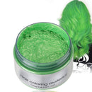 Hair Color Wax Green,Unisex Multi-Color Temporary Modeling Fashion DIY Hair Color Wax Mud,Natural Hairstyle Hair Dye Cream for Men Women Kids Party Cosplay (Green) lucky one