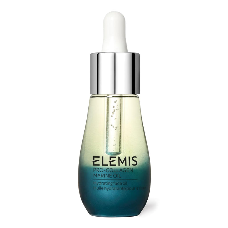 ELEMIS Pro-Collagen Marine Oil, 15ml – Ultra-Lightweight Anti-Wrinkle Daily Face Oil Moisturizer, Deeply Moisturize, Nourish & Hydrate for Youthful Look, Fine Lines and Wrinkles Treatment