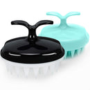 Hair Scalp Massager Shampoo Brush, Handheld Scalp Care Hair Brush with Soft Silicone, Shower Scalp Massager, Comfortable Head Scrubber for All Hair Types, Black&Blue BVN