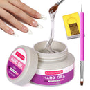 Morovan LED/UV Hard Gels Builder Gel Nail Extension Gel Nail Strengthen UV Gel Nail Art Manicure Set with Nail Forms Morovan