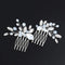 Yean Rhinestone Bride Bridal Hair Comb Opal Crystal Wedding Hair Piece Hair Accessories for Women and Girls (2 Pcs) (Silver) Yean