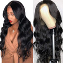 Lace Front Human Hair Wigs for Women Pre Plucked Hairline 220% Denisty Brazilian Body Wave Lace Front Wigs with Baby Hair Natural Color … … (24inch, 220% Denisty) Wingirl Store