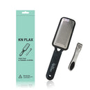 [Colossal Pedicure Rasp Foot File + Toenail Clipper] KN FLAX Premium Foot care Pedicure Surgical grade Stainless steel file with Thick Nails, Large Fingernail Toe Nail Clippers KN FLAX