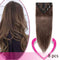 Remy Clip in Hair Extensions 100% Human Hair Thin 14 Inch 60g Standard Weft 8 Pcs 18 Clips Straight Hair for Women Beauty #4 Medium Brown Hairro