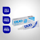 DUO Striplash Adhesive Clear for Fake Lash, Waterproof and Long-Lasting, Seamless Strip-Lash Application, Safe for Sensitive Skin and Eyes, 0.5-Ounce, 2-Packs DUO
