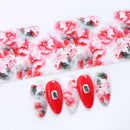 10 Sheets Flowers Nail Foil Transfers Stickers Small Floral Watercolor Flower Starry Sky Nail Art DIY Decals for Women Girls Decoration Manicure Design Vashion