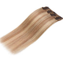 Double Weft 100% Remy Human Hair Extensions Clip in Grade 7A Quality Full Head Thick Thickened Long Short Straight 8pcs 18clips 10" / 10 inch 110g