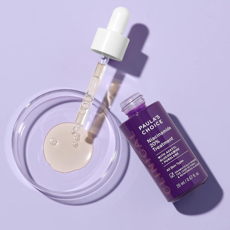 Paula's Choice CLINICAL 20% Niacinamide Vitamin B3 Concentrated Face Serum, Anti-Aging Serum for Face, Treatment for Discoloration & Minimizing Large Pores, Fragrance-Free, 0.67oz Infinity Warehouse