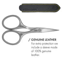 GERMANIKURE Professional Nail Cutter Scissors - FINOX Stainless Steel Manicure Tools in Leather Case - Ethically Made in Solingen Germany - 4704 GERmanikure