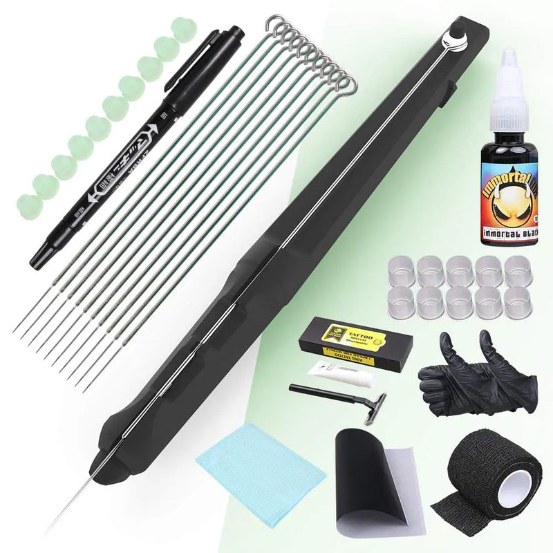 Dragonhawk Poke Tattoo Kit Beginner Diy Home Tattoo Supply Kits Ink Needles Complete Set Stick DD-SZ Dragonhawk