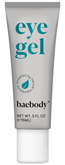Baebody Eye Gel Travel Size for Under and Around Eyes to Smooth Fine Lines, Brighten Dark Circles and De-Puff Bags with Peptide Complex and Soothing Aloe, 0.5 Fl Oz Baebody