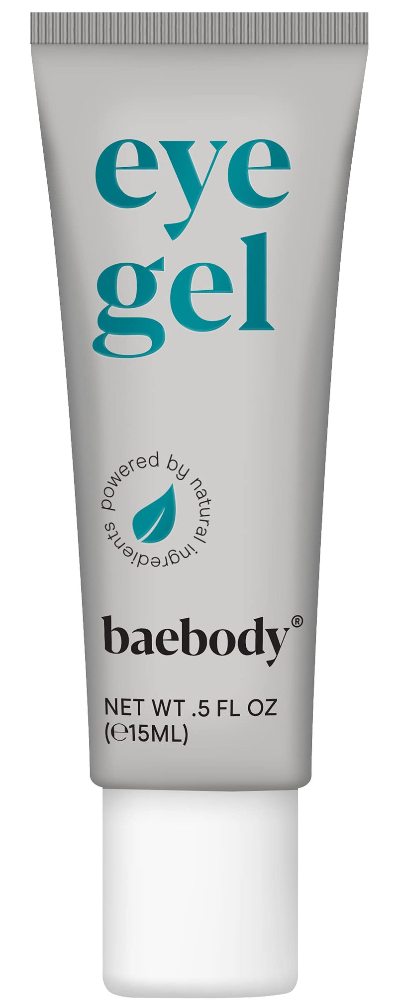 Baebody Eye Gel Travel Size for Under and Around Eyes to Smooth Fine Lines, Brighten Dark Circles and De-Puff Bags with Peptide Complex and Soothing Aloe, 0.5 Fl Oz Baebody