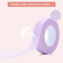 6 Rolls Eyelash Tape, JASSINS Adhesive Fabric Eyelash Tapes, Adhesive Breathable Micropore Fabric Tape for Eyelash Extension Supply,9 m/10 yard Each Roll (Light purple) JASSINS