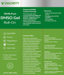 Vigority 99.9% Pure DMSO Roll-On Gel - Premium Skin Conditioning Cream with Aloe Vera, Magnesium, MSM & Botanical Extracts - Fast-Absorbing, Non-Greasy Daily Skin Care - 3.53 oz (100g) Infinity Warehouse