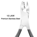 Cuticle Trimmer with Cuticle Pusher - Ejiubas Cuticle Remover Cuticle Nipper Professional Stainless Steel Cuticle Cutter Clipper Durable Pedicure Manicure Tools for Fingernails and Toenails Gray Ejiubas Store