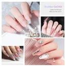 Morovan Builder Gel for Nails 3 colors 1oz LED/U V Gels Clear Pink White Strengthen Nail Extension Gel Nail Art Manicure Set with Nail Forms Morovan Store