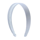 Grey 1 Inch Satin Hard Headband Motique Accessories