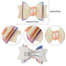 10PCS Glitter Hair Clips Bows Combine With Ballet Shoes Alligator Clips For Girls Toddlers Kids Gift volepet