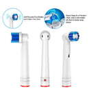 Replacement Toothbrush Heads Compatible with Oral B Braun,4 Pack Professional Electric Toothbrush Heads Brush Heads Refill for Oral-B 7000/Pro 1000/9600/ 500/3000/8000 Voguish