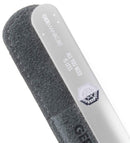 GERMANIKURE Personalized Glass Nail File - Hug The Dog - Czech Glass Fingernail Files in Leather Case for Natural Nails, Gel, Acrylic - Ethically Made - Engraved Manicure & Pedicure Tools… GERmanikure