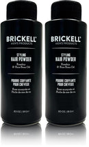 Brickell Men's Styling Hair Powder For Men, Creates Volume, Non-Greasy Texturizing Powder, With Rosehip, Rice Bran Oil, and Arrow Root Powder, 18g, Fragrance-Free Infinity Warehouse