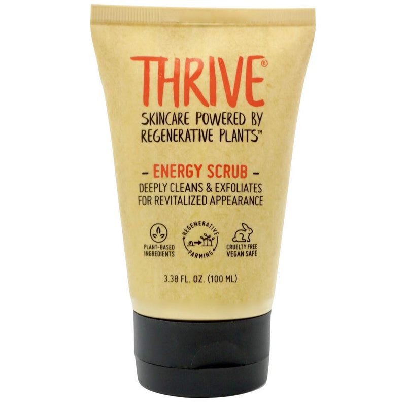 THRIVE Natural Face Scrub And Natural Face Wash Gel (BUNDLE) - Vegan And Made in USA Thrive Natural Care