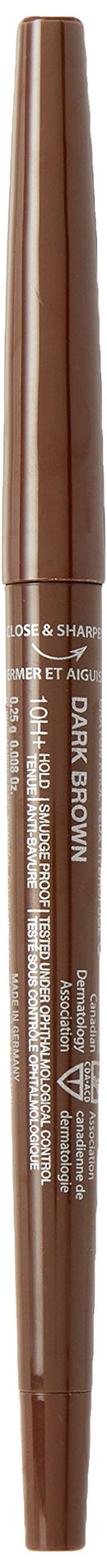 Marcelle Forever Sharp Waterproof Kohl Eyeliner, Dark Brown, Hypoallergenic and Fragrance-Free, 0;25 g, 0;008 oz MARCELLE